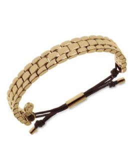 Michael Kors Bracelet, Gold Tone Bead Fireball Stretch Bracelet