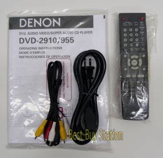 Denon DVD 2910 CD DVD Audio HDMI DVD Player