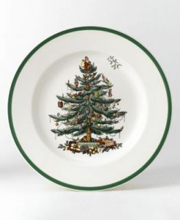 Spode Dinnerware, Set of 4 Christmas Tree Dinner Plates