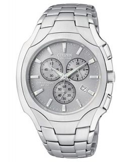 Citizen Watch, Mens Chronograph Stainless Steel Bracelet 41mm AT0880