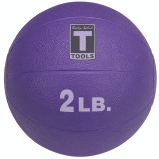 New Body Solid Tool 2 lb Weighted Medicine Ball Purple