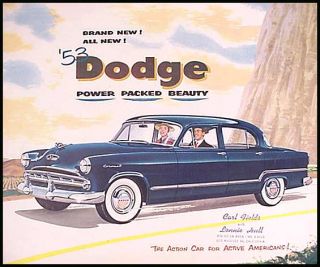 1953 Dodge Prestige Brochure Coronet Meadowbrook