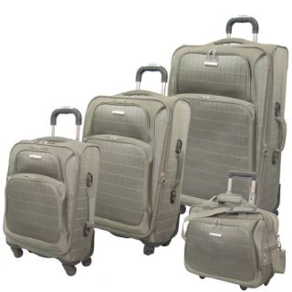 Mcbrine Luggage Vivanti Series 4 Piece Luggage Set Khaki A901 4 Ki