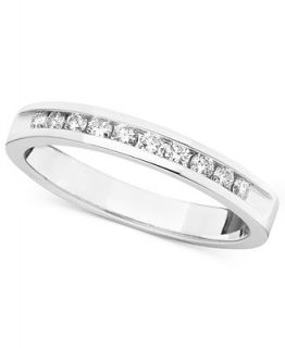 Diamond Ring, 14k White Gold Diamond Certified Diamond Band (1/4 ct. t