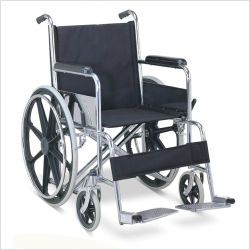 Medical PM874B   Double Cross Bar Steel Wheelchair   Prodigy Medical