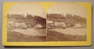 Hardwick VT Photo Stereoview Tucker Sawmill 1 1877