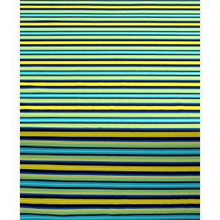 Fiesta Table Linens, Calypso Stripe Turquoise 60 x 102 Tablecloth