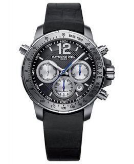 RAYMOND WEIL Watch, Mens Swiss Automatic Chronograph Nabucco Black