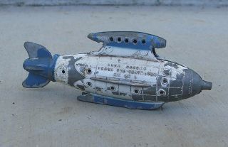 Vintage Metal Tootsie Toy Buck Rogers Venus Duo Destroyer Space Ship