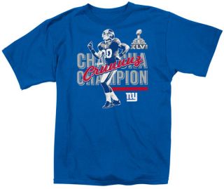 Victor Cruz Blue Reebok New York Giants Cha Cha Champion T Shirt