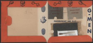 1936 Melvin Purvis G Men Fingerprint Set Unused Prem