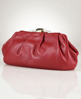 Lauren Ralph Lauren Handbag, Algonquin Leather Clutch   Handbags