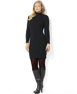 Lauren Ralph Lauren Plus Size Dress, Long Sleeve Ribbed Wool Sweater