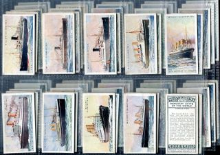 Tobacco Card Set, WD & HO Wills, MERCHANT SHIPS OF THE WORLD, Shipping