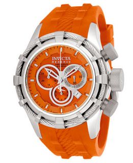 Invicta Watch, Mens Swiss Chronograph Reserve Bolt Orange Silicone