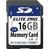 16GB SDHC (Secure Digital HC) Card Class 6 (CGF)   New