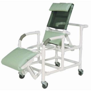 Medline Reclining PVC Shower Commode Wheelchair 20