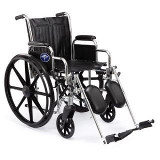 Medline Excel 2000 Extra Wide 20 Wheelchair 300lb Weight Limit Brand