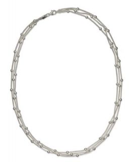 Giani Bernini Sterling Silver Necklace, Silver Braided Snake Necklace