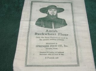 Old Lancaster PA Amish Buckwheat Flour Sack AAFA