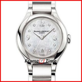 Baume & Mercier Lady Ilea 8769 Stainless Steel Pearl MOP Diamond Watch
