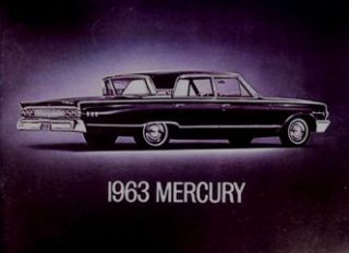 1963 Mercury Dlx Color Brochure Monterey Custom s 55