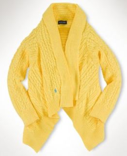 Ralph Lauren Kids Cardigan, Girls Cascade Ruffle Sweater   Kids Girls