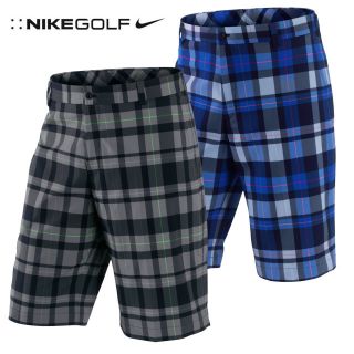 Nike Fashion Plaid Golf Shorts Mens 2012 Collection