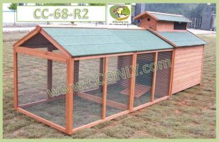 Chicken Coop C 68R2 Hen House Poultry Rabbit Hutch Cage