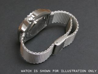 Stainless Steel Mesh Watch Strap Milanese Mesh Adjustable Length