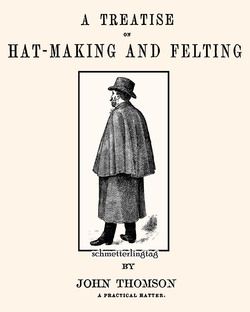 1868 Millinery Book Victorian Civil War Mens Hat Making Make Felt Hats
