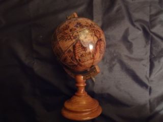 Mercurio DOro Wooden Globe Made in Italy Very RARE