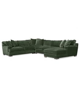 Teddy Fabric Sectional Sofa, 4 Piece 148W x 115D x 30H Custom