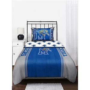 Queen NCAA Memphis Tigers Comforter Bedding Set New