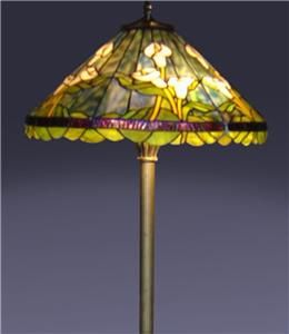 Tiffany Style Handcrafted Stained Glass Calla Lily Floor Lamp H 63x