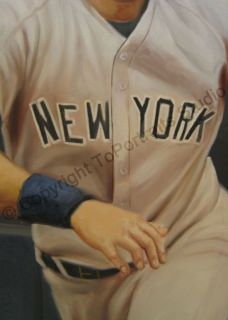 Derek Jeter New York Yankees Canvas Card Oil Painting