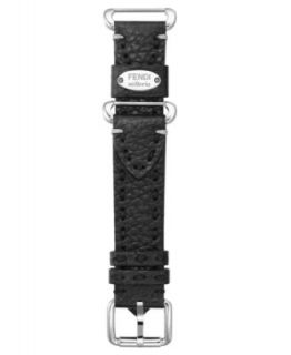 Fendi Watch Strap, Womens Black Leather SS18R01S