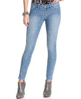 GUESS Jeans, Brittney Skinny Dot Print Jeggings   Womens Jeans   