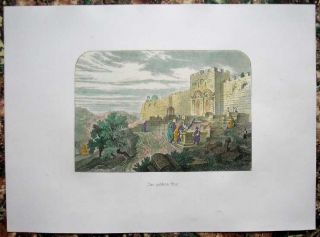 1860 Messmer Print Golden Gate Jerusalem