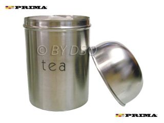 3pc Stainless Steel Canister Set Tea Coffee Sugar