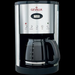 Gevalia 12 Cup Black Stainless Steel Coffee Maker CM500 G70