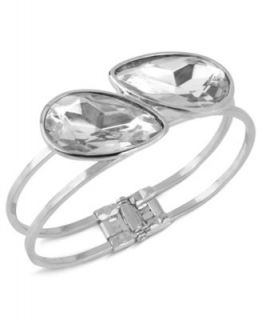 Kenneth Cole New York Bracelet, Silver Tone Glass Crystal Teardrop 2