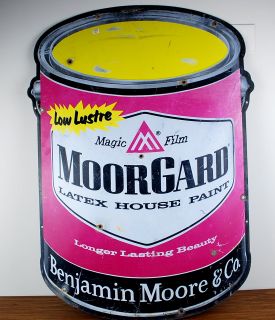 MoorGard Benjamin Moore and Co 35 Paint Can Metal Sign Product Image