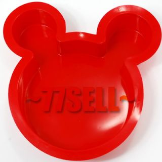Cute Mickey Mouse Ears Silicone Mold Cake Pan Party