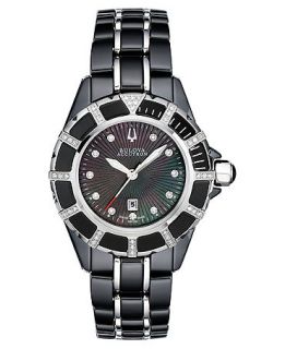 Bulova Accutron Watch, Womens Swiss Mirador Diamond (1/4 ct. t.w