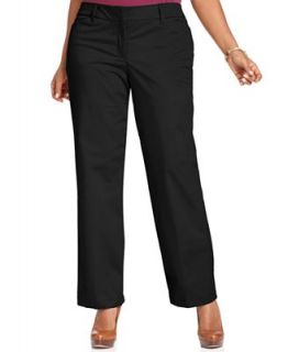 Charter Club Plus Size Pants, Wrinkle Resistant Straight Leg Trousers