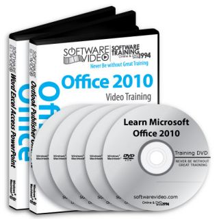Software Learn Microsoft Office 2010 Training 5 DVDs 900 Video