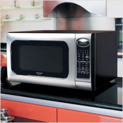 Countertop Microwave Stainless Steel w/ Optional Built In Trim Kit OUR