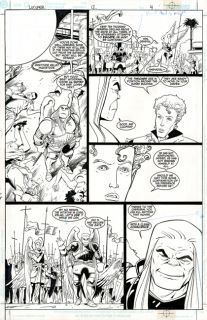 You are looking at an original page of comic art by PETER GROSS from