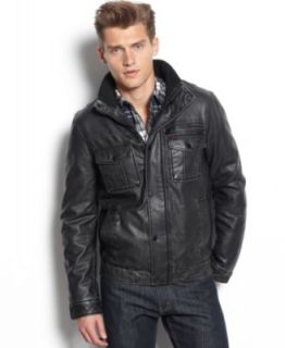 Levis Jacket, Faux Leather Sherpa Jacket